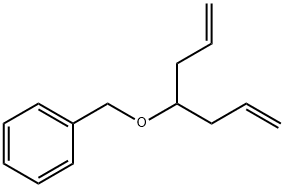 Benzene, [[[1-(2-propen-1-yl)-3-buten-1-yl]oxy]methyl]- Struktur