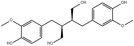 (+)-セコイソラリシレシノール 化学構造式