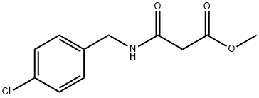 Propanoic acid, 3-[[(4-chlorophenyl)methyl]amino]-3-oxo-, methyl ester Structure