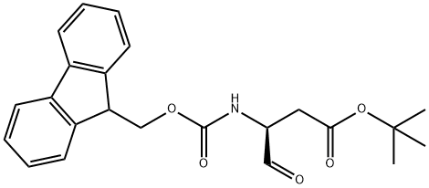 Butanoic acid, 3-[[(9H-fluoren-9-ylmethoxy)carbonyl]amino]-4-oxo-, 1,1-dimethylethyl ester, (3S)- Struktur