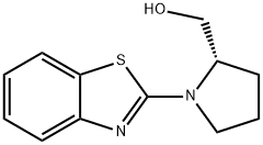2-Pyrrolidinemethanol, 1-(2-benzothiazolyl)-, (2S)- Structure