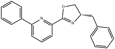 Pyridine, 2-[(4S)-4,5-dihydro-4-(phenylmethyl)-2-oxazolyl]-6-phenyl-, 1509929-22-9, 结构式