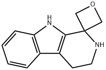2,3,4,9-TETRAHYDROSPIRO[OXETANE-3,1-PYRIDO[3,4-B]INDOLE] Structure