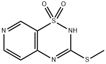 2H-Pyrido[4,3-e]-1,2,4-thiadiazine, 3-(methylthio)-, 1,1-dioxide Structure