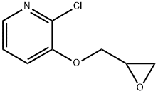 2-Chloro-3-(oxiran-2-ylmethoxy)pyridine 结构式