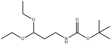 Carbamic acid, N-(3,3-diethoxypropyl)-, 1,1-dimethylethyl ester Structure