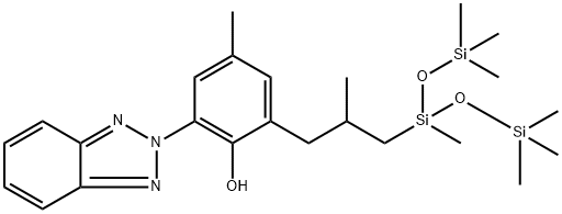 ドロメトリゾールトリシロキサン 化学構造式