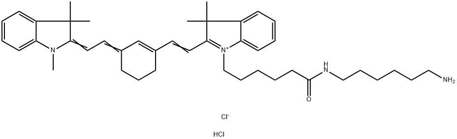 Cy7-氨基 结构式