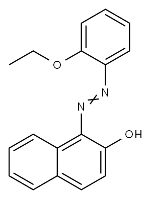 2-Naphthalenol, 1-[2-(2-ethoxyphenyl)diazenyl]- Struktur