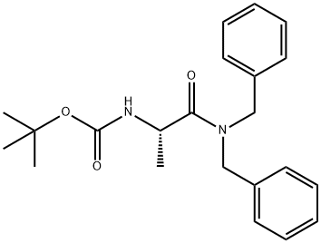 Carbamic acid, [2-[bis(phenylmethyl)amino]-1-methyl-2-oxoethyl]-, 1,1-dimethylethyl ester, (S)- (9CI) Struktur