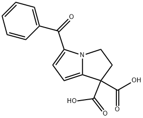 5-Benzoyl-2,3-Dihydro-Lh-Pyrrolizme-L,L-DicarboxyiicAcid,KetoralacTromethamine Structure