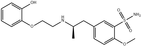 Benzenesulfonamide, 5-[(2R)-2-[[2-(2-hydroxyphenoxy)ethyl]amino]propyl]-2-methoxy- Structure