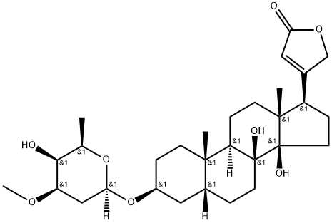 8-羟基夹竹桃甙 A 结构式