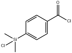 Benzoyl chloride, 4-(chlorodimethylsilyl)- Structure