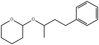 2H-Pyran, tetrahydro-2-(1-methyl-3-phenylpropoxy)- Struktur