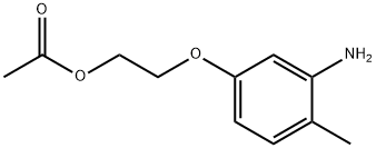 Ethanol, 2-(3-amino-4-methylphenoxy)-, 1-acetate Structure