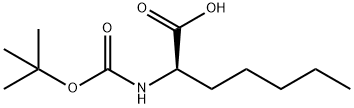 (2R)-2-{[(tert-butoxy)carbonyl]amino}heptanoic acid Structure