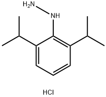 (2,6-二异丙基苯基)肼盐酸盐 结构式