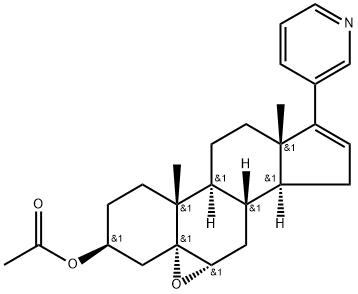 Abiraterone Acetate 5,6-Epoxide/(3β,5α,6α)-5,6-epoxy-17-(3-pyridinyl)-3-androst-16-en-3-ol-3-acetate Structure