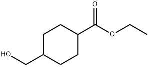 Cyclohexanecarboxylic acid, 4-(hydroxymethyl)-, ethyl ester Structure
