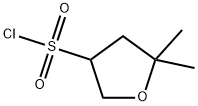 3-Furansulfonyl chloride, tetrahydro-5,5-dimethyl- Structure