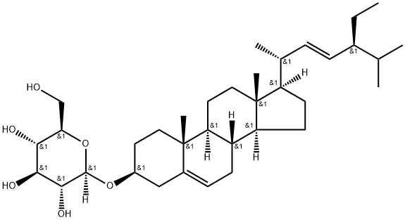 poriferasterol monoglucoside Struktur