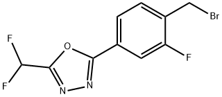 1,3,4-Oxadiazole, 2-[4-(bromomethyl)-3-fluorophenyl]-5-(difluoromethyl)-