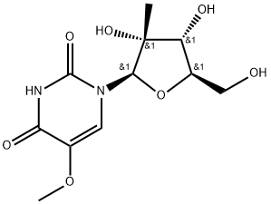 2'-C-Methyl-5-Methoxyuridine Struktur