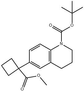 tert-Butyl 6-(1-(methoxycarbonyl)cyclobutyl)-3,4-dihydroquinoline-1(2H)-carboxylate