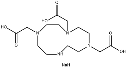 1,4,7,10-四氮杂环十二烷-1,4,7-三乙酸钠盐, 217973-03-0, 结构式