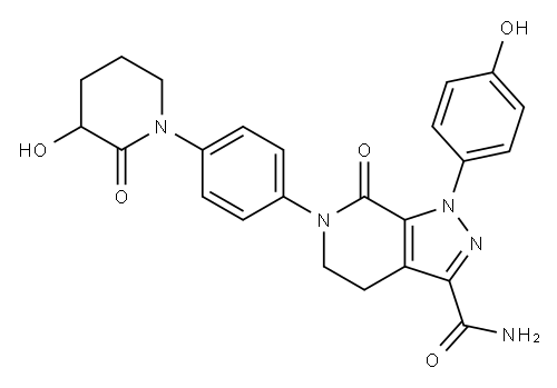 Hydroxy O-Desmethyl Apixaban Structure