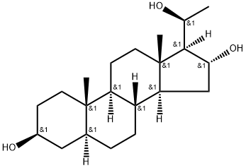 (3S,5S,8R,9S,10S,13S,14S,16R,17S)-17-(1-hydroxyethyl)-10,13-dimethyl-2 ,3,4,5,6,7,8,9,11,12,14,15,16,17-tetradecahydro-1H-cyclopenta[a]phenan threne-3,16-diol Struktur
