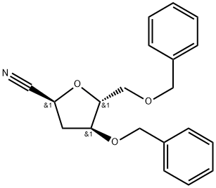 α-4,5-dibenzoyl-2-cyano-D-deoxyribrate Structure