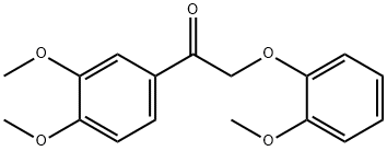 1-(3,4-Dimethoxyphenyl)-2-(2-methoxyphenoxy)ethanone Methyl ether  Struktur