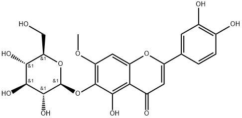 胡麻素-6-O-葡萄糖苷, 22860-72-6, 结构式