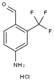 4-氨基-2-(三氟甲基)苯甲醛盐酸盐, 2288710-41-6, 结构式