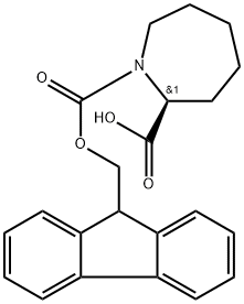 (S)-1-FMOC-AZEPANE-2-CARBOXYLIC ACID, 2322925-11-9, 结构式