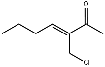 3-Hepten-2-one, 3-(chloromethyl)-, (3Z)- Structure