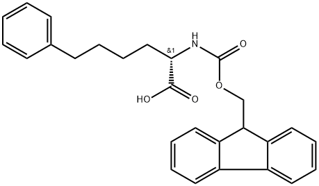 Fmoc-(S)-2-amino-6-phenylhexanoic acid Structure