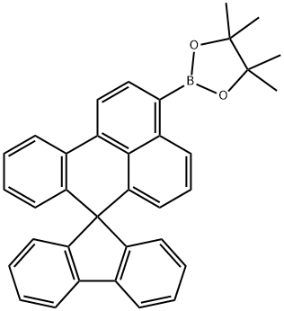 1,3,2-Dioxaborolane, 4,4,5,5-tetramethyl-2-spiro[7H-benz[de]anthracene-7,9'-[9H]fluoren]-3-yl- Structure