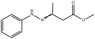 Butanoic acid, 3-(2-phenylhydrazinylidene)-, methyl ester Structure