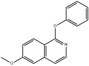 Isoquinoline, 6-methoxy-1-phenoxy- Structure