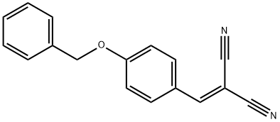 4-(ベンジルオキシ)ベンジリデンマロノニトリル 化学構造式