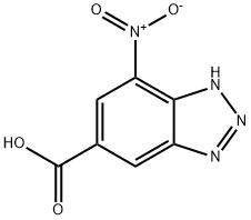 7-硝基-1H-苯并[D][1,2,3]三唑-5-羧酸 结构式