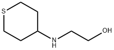 Ethanol, 2-[(tetrahydro-2H-thiopyran-4-yl)amino]- Structure