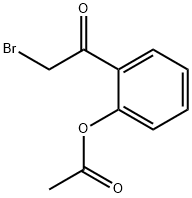 Ethanone, 1-[2-(acetyloxy)phenyl]-2-bromo- Structure