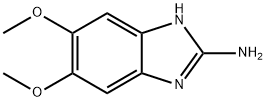 5,6-二甲氧基-1H-1,3-苯并二唑-2-胺 结构式