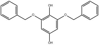 1,4-Benzenediol, 2,6-bis(phenylmethoxy)- Structure