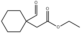 Cyclohexaneacetic acid, 1-formyl-, ethyl ester Structure
