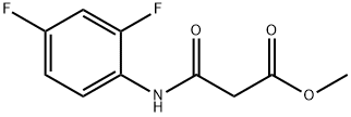 methyl 2-[(2,4-difluorophenyl)carbamoyl]acetate Structure